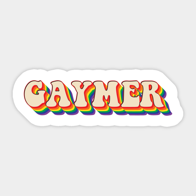 Gaymer Sticker by n23tees